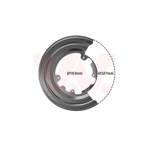 VAN WEZEL Spritzblech, Bremsscheibe 2812374