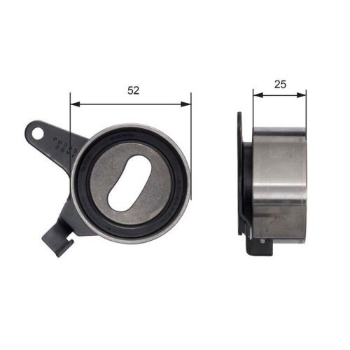 GATES Spannrolle, Zahnriemen PowerGrip&trade; T41031