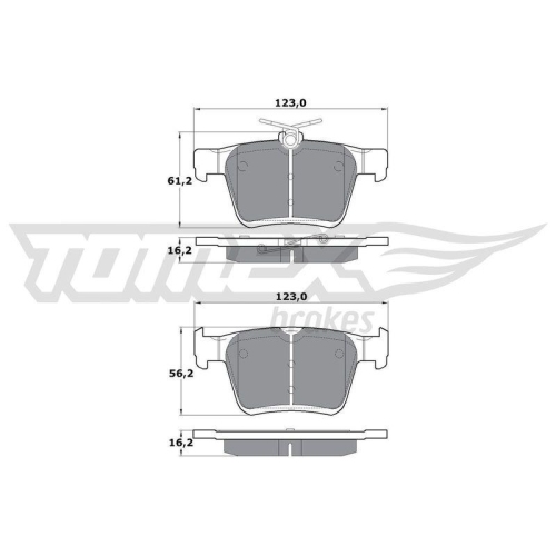 TOMEX Brakes Bremsbelagsatz, Scheibenbremse TX 17-05