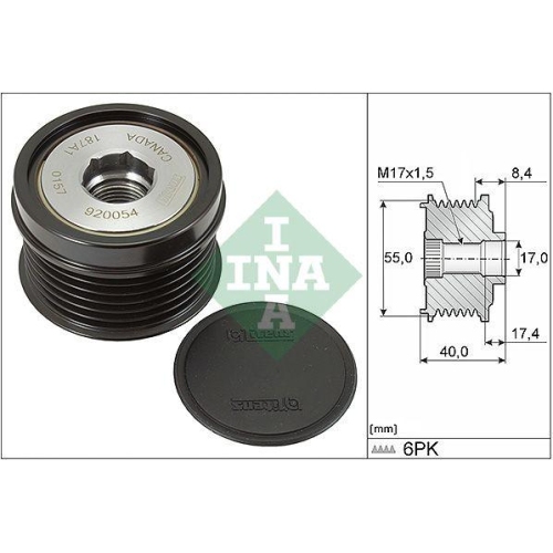 Schaeffler INA Generatorfreilauf 535 0316 10