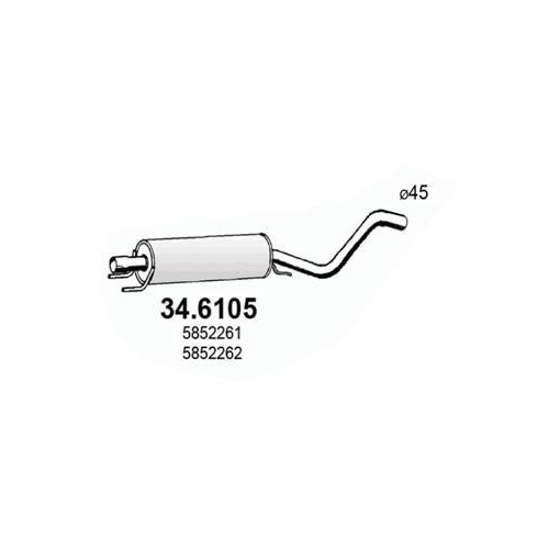 ASSO Mittelschalld&auml;mpfer 34.6105