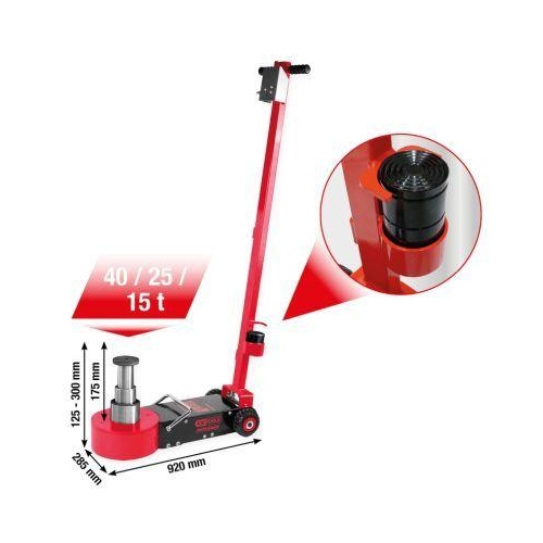performance Lufthydraulischer Wagenheber, 40/25/15 t KS TOOLS 160.1080
