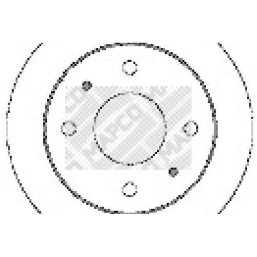 MAPCO Bremsscheibe 15504