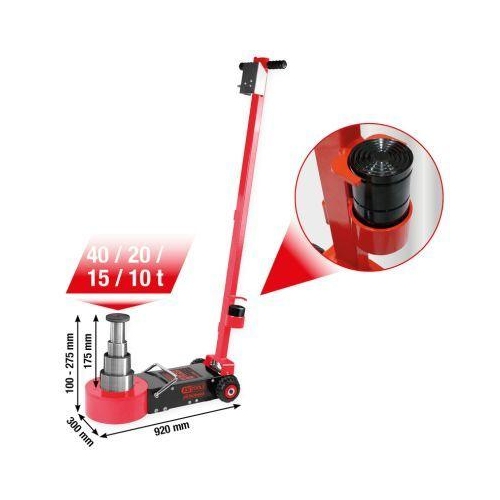 performance Lufthydraulischer Wagenheber, 40/20/15/10 t KS TOOLS 160.1085