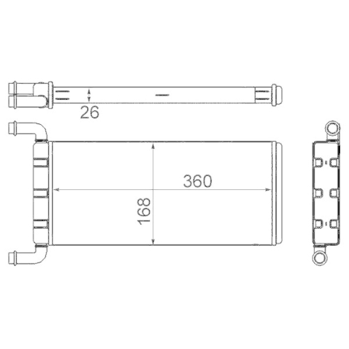MAHLE Wärmetauscher, Innenraumheizung BEHR