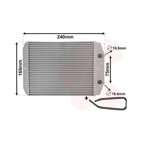 VAN WEZEL W&auml;rmetauscher, Innenraumheizung *** IR PLUS *** 17016700