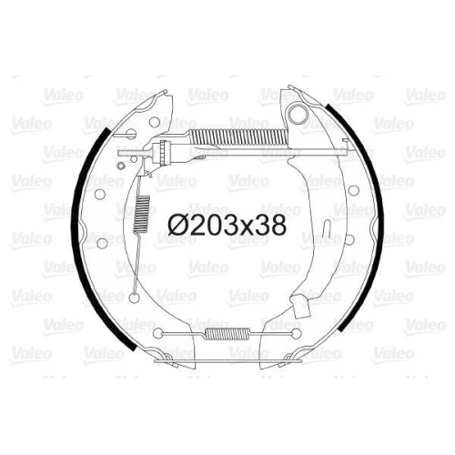 VALEO Bremsbackensatz 554703