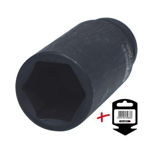 1/2 Zoll Sechskant-Kraft-Stecknuss, lang, 25mm auf H&auml;nger KS TOOLS 515.1125-E