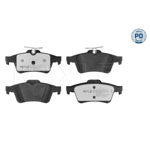 MEYLE Bremsbelagsatz, Scheibenbremse MEYLE-PD: Advanced performance and design. 025 241 3717/PD
