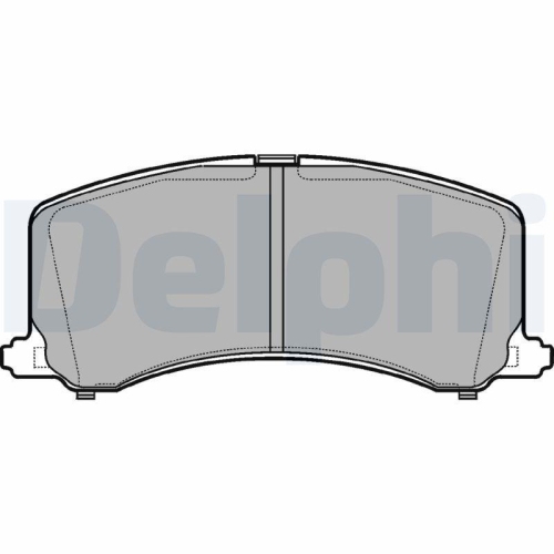 DELPHI Bremsbelagsatz, Scheibenbremse LP1014