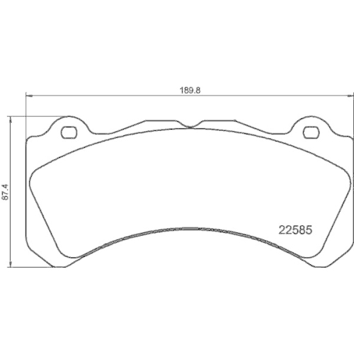 TEXTAR Bremsbelagsatz, Scheibenbremse 2258501