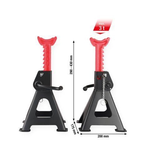 performance Stahl-Unterstellbock mit Schnellverstellung 3000 kg paarweise
