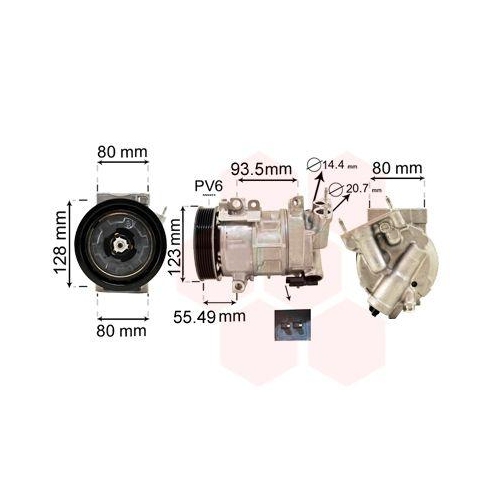 VAN WEZEL Kompressor, Klimaanlage 4000K315