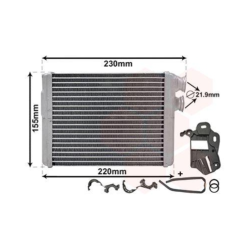 VAN WEZEL W&auml;rmetauscher, Innenraumheizung *** IR PLUS *** 40016700