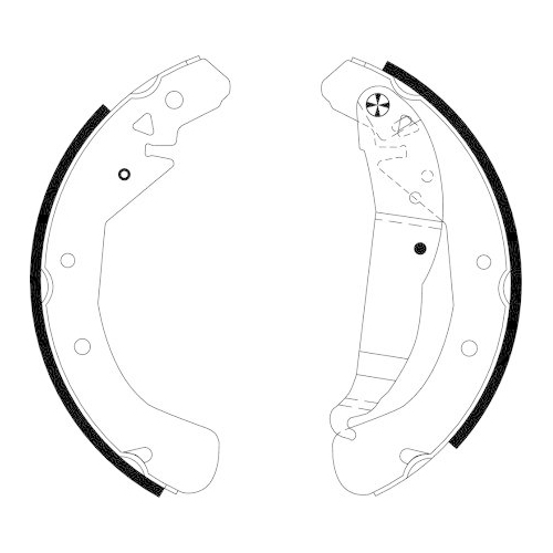 TEXTAR Bremsbackensatz 91060100