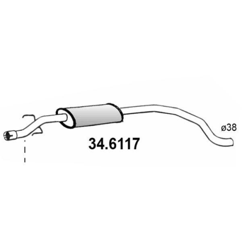 ASSO Mittelschalld&auml;mpfer 34.6117