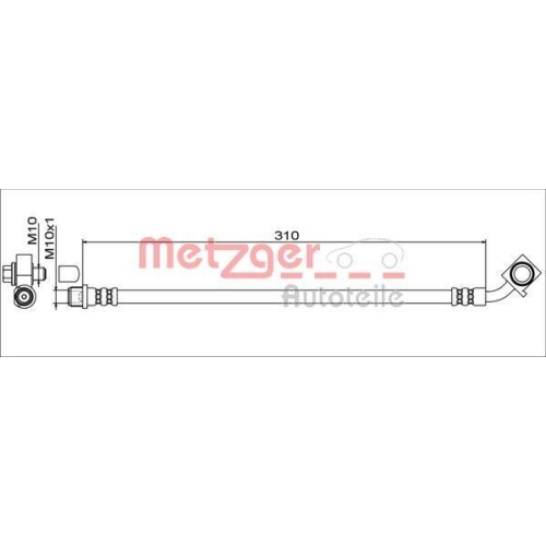METZGER AUTOTEILE Bremsschlauch 4111551