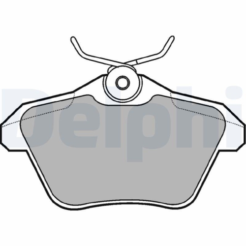 DELPHI Bremsbelagsatz, Scheibenbremse LP1018