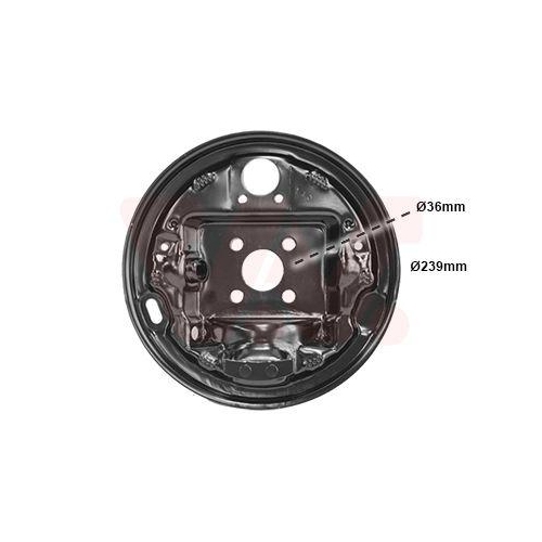 VAN WEZEL Abdeckblech, Bremstrommel 4339373