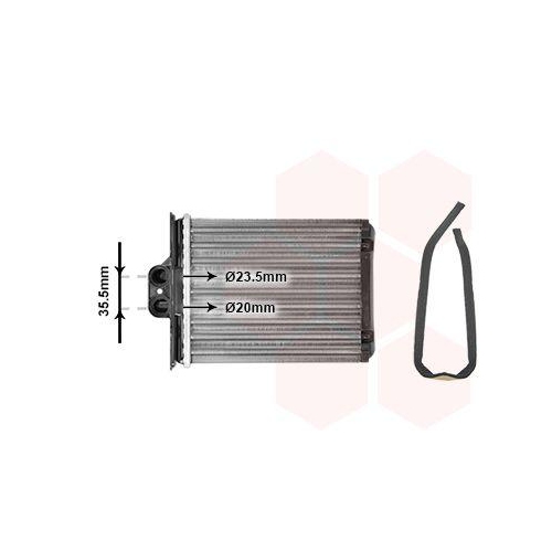 VAN WEZEL W&auml;rmetauscher, Innenraumheizung 37006217