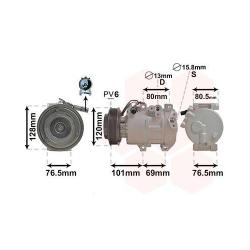 VAN WEZEL Kompressor, Klimaanlage 8301K703