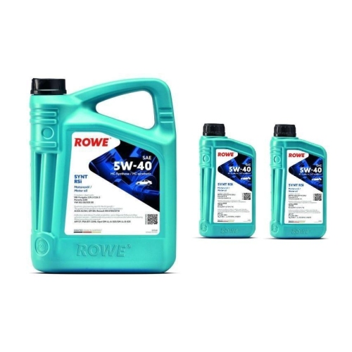 Motoröl ROWE Öl SYNT RSi 5W-40 5W40 MB 229.3/226.5 VW 502.00/505.00 7 Liter