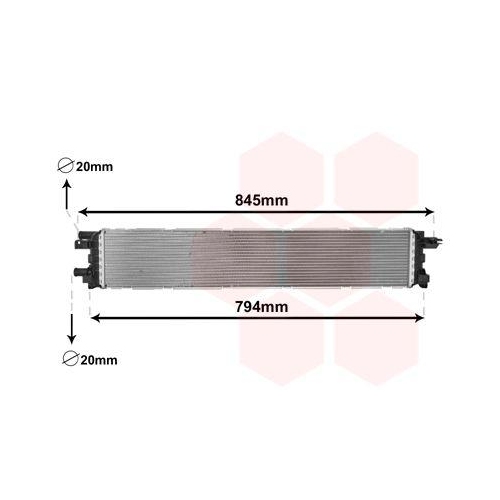 VAN WEZEL Niedertemperaturk&uuml;hler, Ladeluftk&uuml;hler 03002366