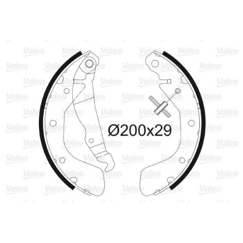 VALEO Bremsbackensatz 562077