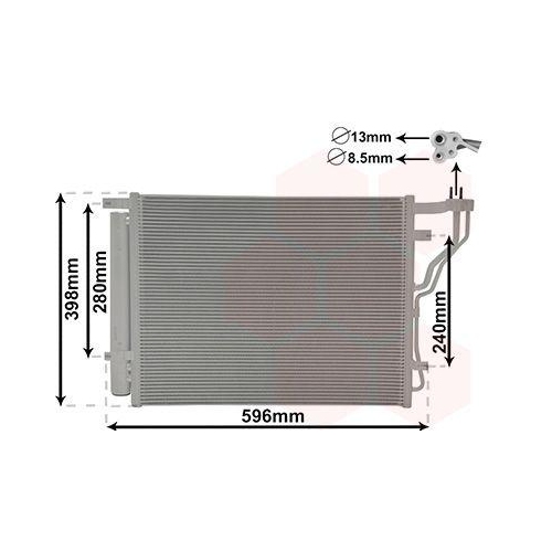 VAN WEZEL Kondensator, Klimaanlage 83015701