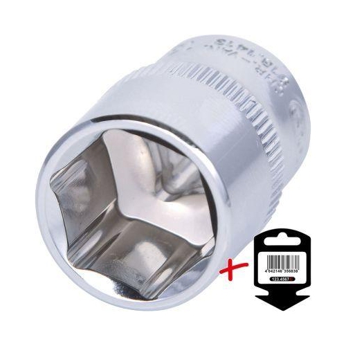 1/4 Zoll CHROMEplus Sechskant-Stecknuss, 13mm auf H&auml;nger KS TOOLS 918.1413-E