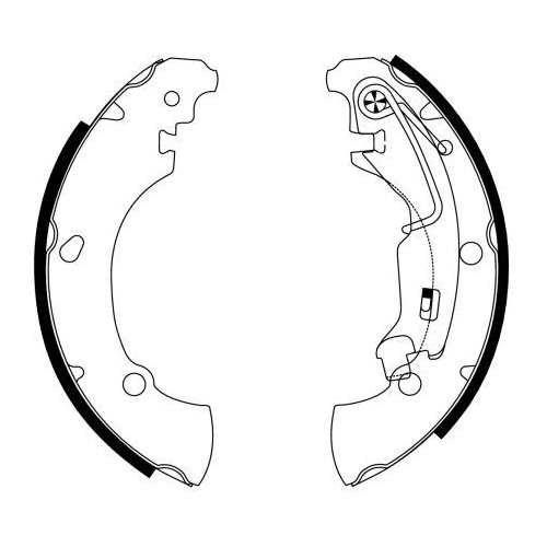 TEXTAR Bremsbackensatz 91061100