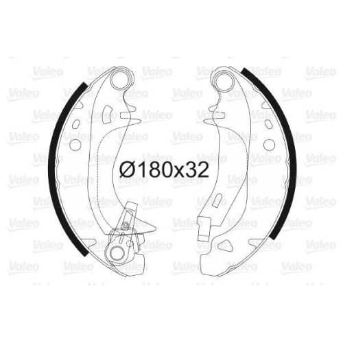 VALEO Bremsbackensatz 562453