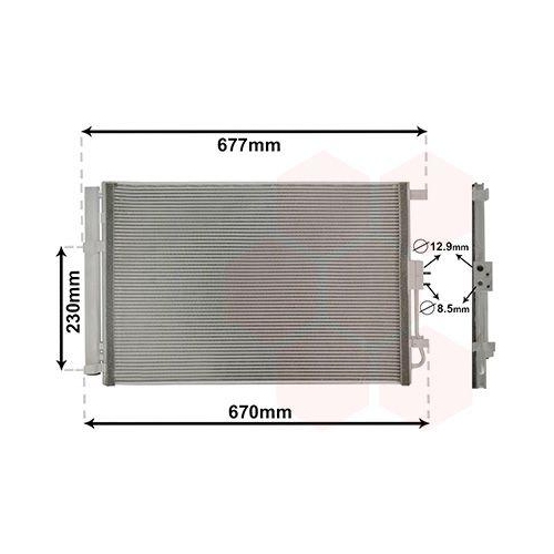 VAN WEZEL Kondensator, Klimaanlage 83015703