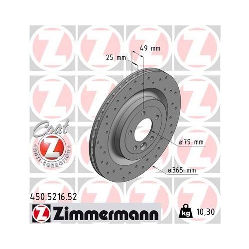 ZIMMERMANN Bremsscheibe SPORT Z 450.5216.52