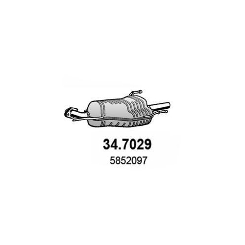 ASSO Endschalld&auml;mpfer 34.7029