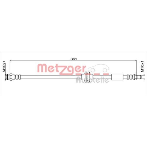 METZGER AUTOTEILE Bremsschlauch 4111779