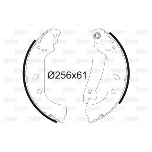 VALEO Bremsbackensatz 562552