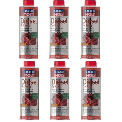 6x Dieselspülung 500ml Dieselkraftstoffadditiv Korrosionschutz Liqui Moly 5170