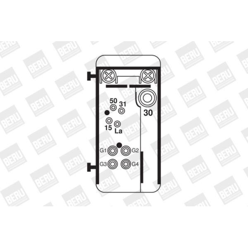BorgWarner (BERU) Relais, Gl&uuml;hanlage GR070