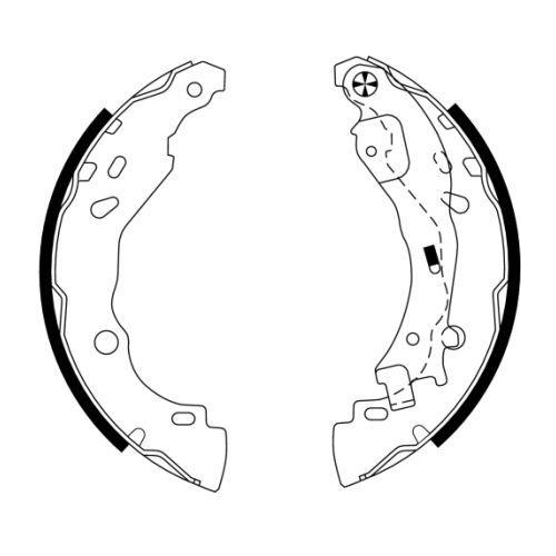 TEXTAR Bremsbackensatz 91061600