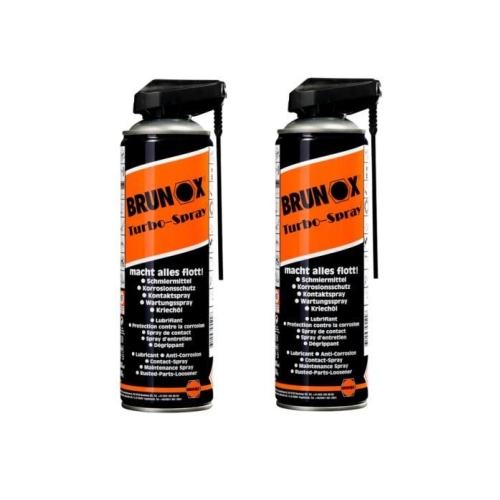 2x Brunox Turbo Spray Multifunktionsöl Schmiermittel Pflege Kriechöl 500ml
