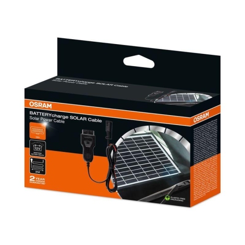 ams-OSRAM Ladeger&auml;t, Fahrzeugbatterie BATTERYcharge SOLAR Cable OSPOBD