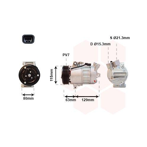 VAN WEZEL Kompressor, Klimaanlage 4300K384