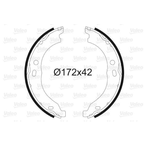 VALEO Bremsbackensatz, Feststellbremse 564171
