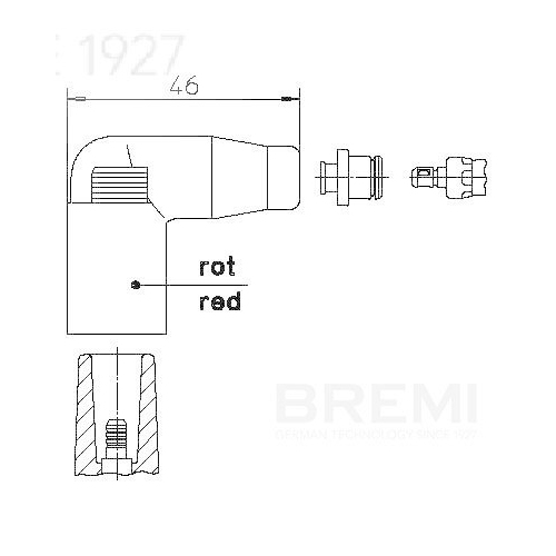 BREMI Stecker, Z&uuml;ndspule 13558A1