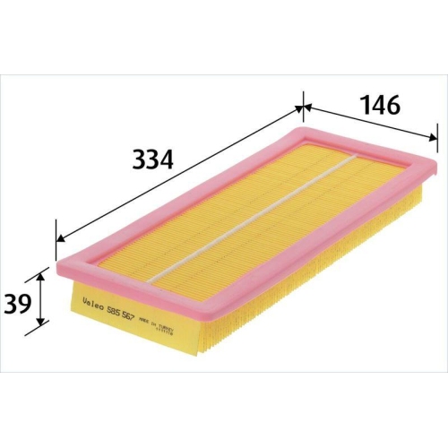 VALEO Luftfilter 585567