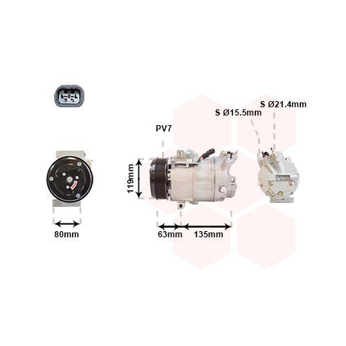 VAN WEZEL Kompressor, Klimaanlage 4300K389