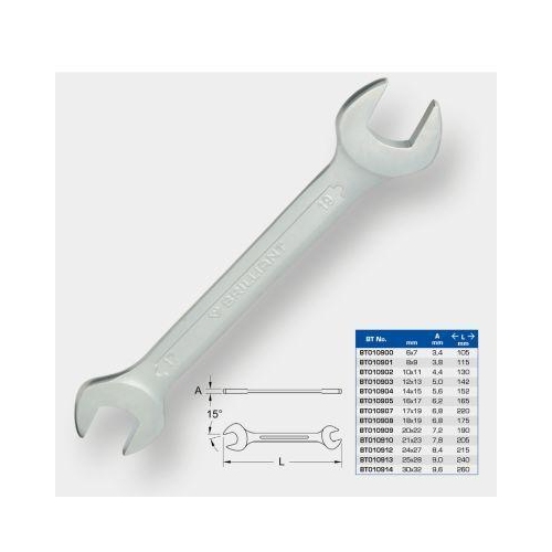 Doppel-Maulschl&uuml;ssel, 17 x 19 mm KS TOOLS BT010907