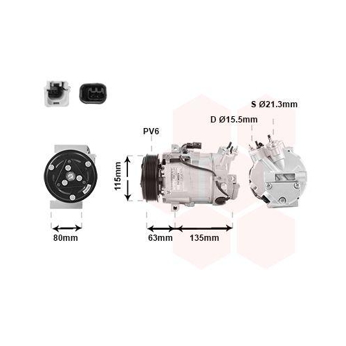 VAN WEZEL Kompressor, Klimaanlage 4300K392