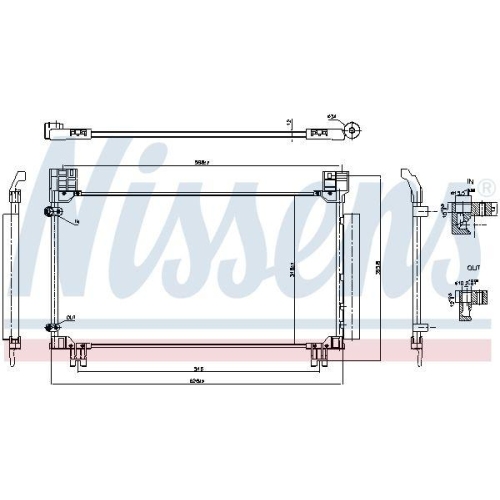 NISSENS Kondensator, Klimaanlage 941277